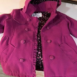 Girls pink winter coat XL (6x)